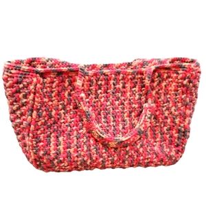 Crocheted tote bag